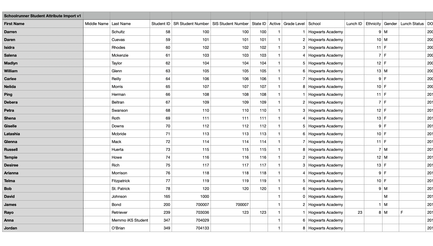 How do I fill student attributes with student info? – Schoolrunner